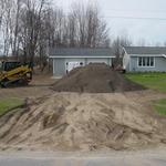 Before - Gravel Paving in Rockford, sub-grade complete, crushed asphalt delivered.