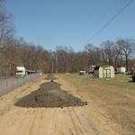 Sub-grade complete, Crushed Asphalt Dumped and ready to be final graded.